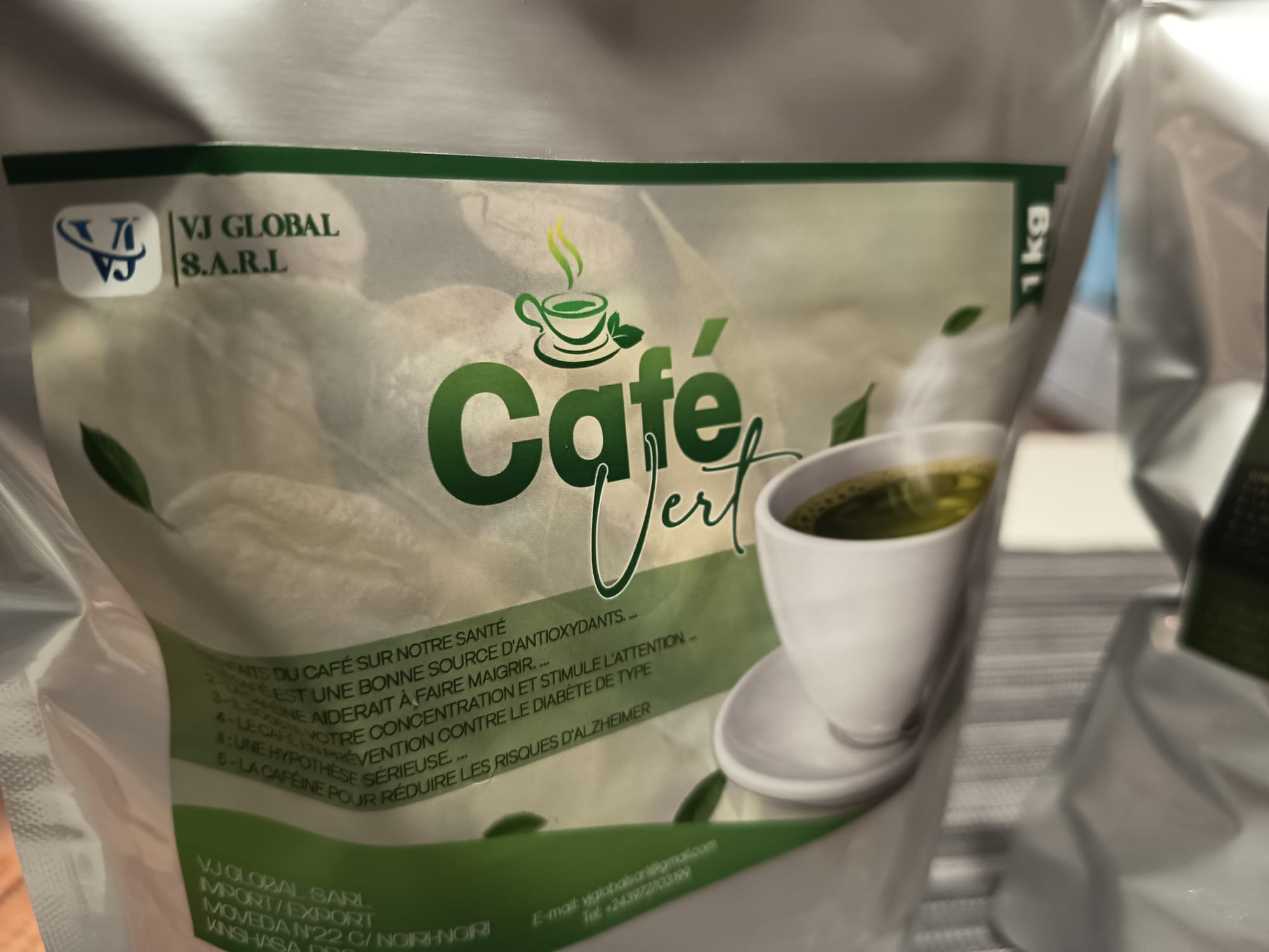 Café Vert — balení