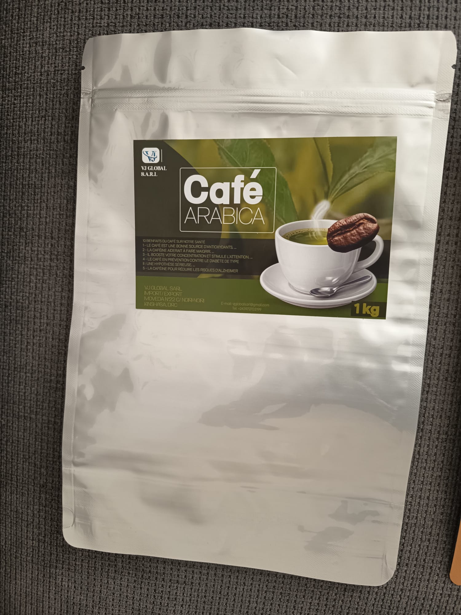 Káva Arabica 1kg — balení