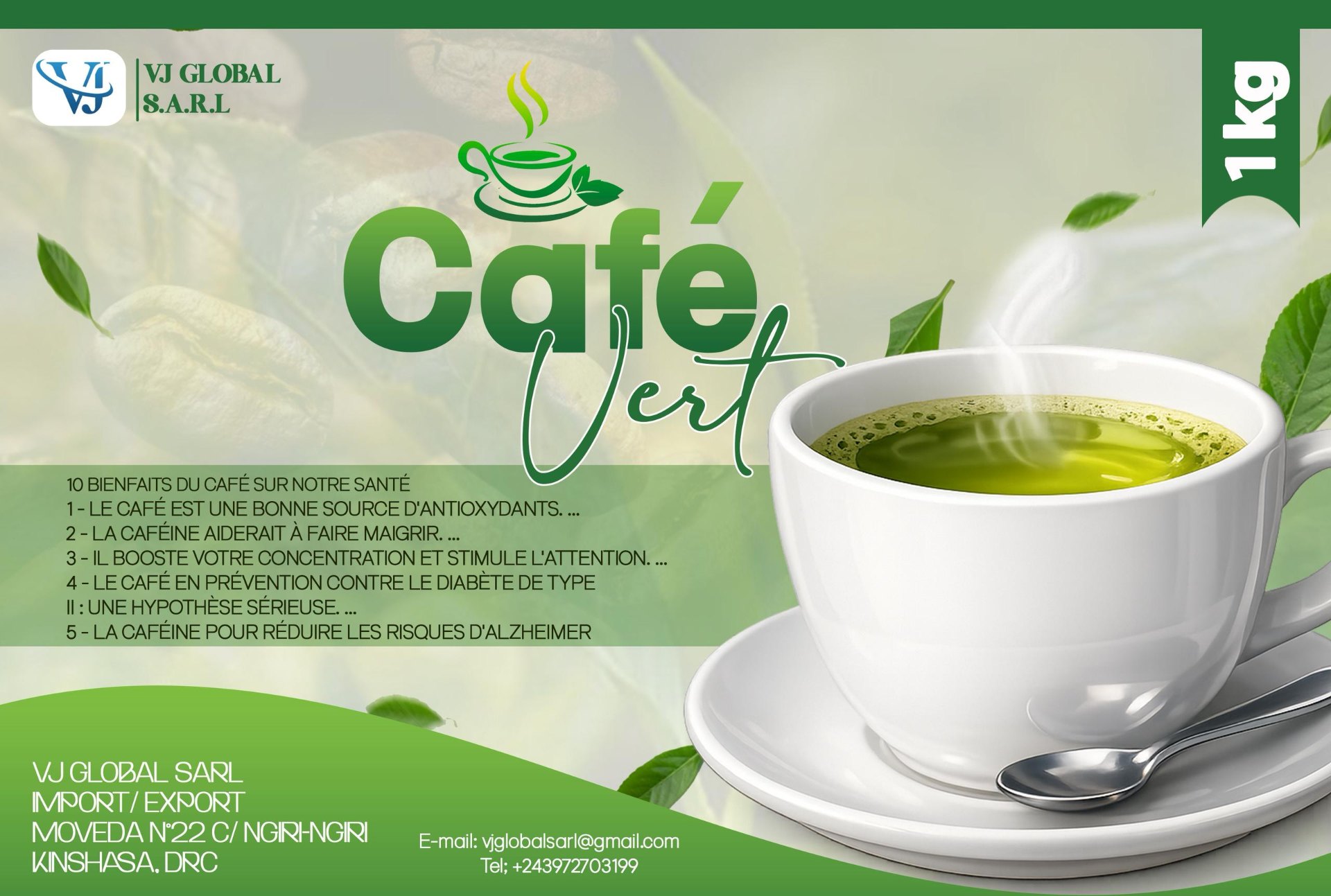 Café Vert — etiketa