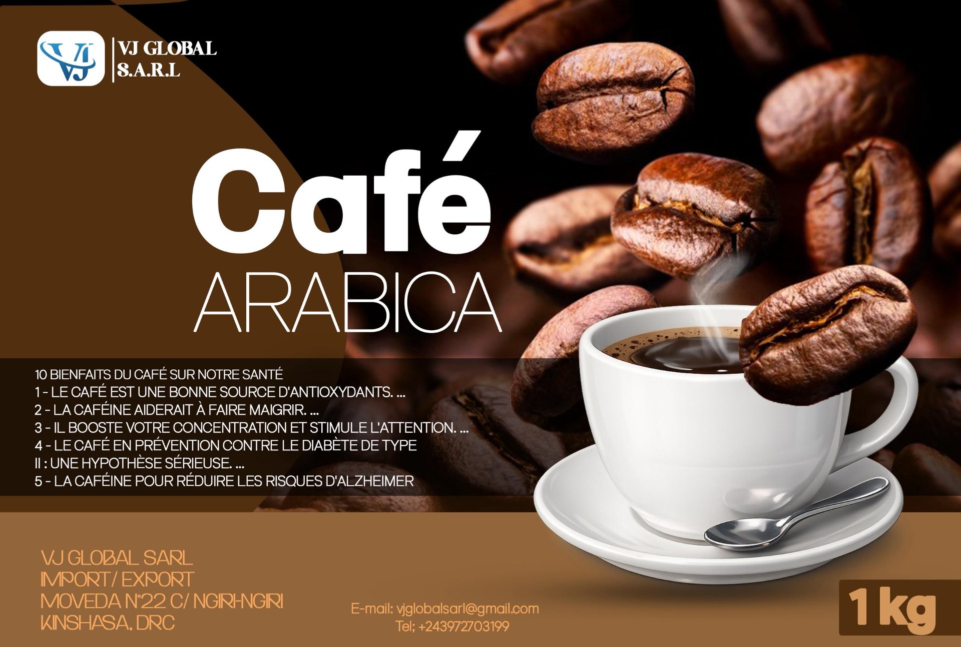 Káva Arabica — obal
